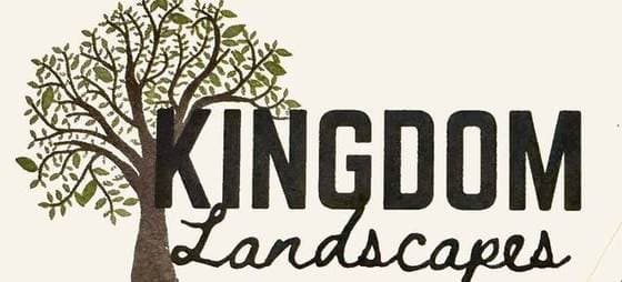 Kingdom Landscapes logo: a leafy tree beside the words Kingdom Landscapes